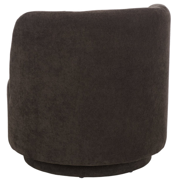 Safavieh Hayls Swivel Accent Chair – Stylish Comfort Meets Contemporary Elegance For Any Living Space Brown Wood,Fabric,Foam Ach1305a