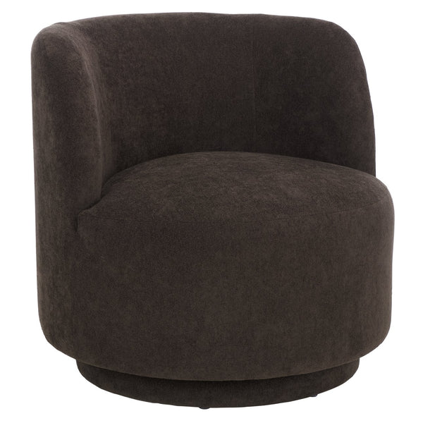 Safavieh Hayls Swivel Accent Chair – Stylish Comfort Meets Contemporary Elegance For Any Living Space Brown Wood,Fabric,Foam Ach1305a