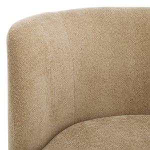 Safavieh Hayls Swivel Accent Chair – Stylish Comfort Meets Contemporary Elegance For Any Living Space Tan Wood,Fabric,Foam Ach1305b