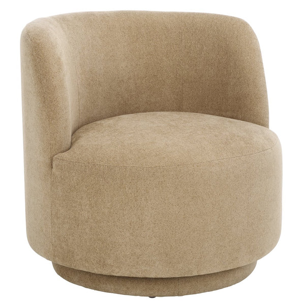 Safavieh Hayls Swivel Accent Chair – Stylish Comfort Meets Contemporary Elegance For Any Living Space Tan Wood,Fabric,Foam Ach1305b