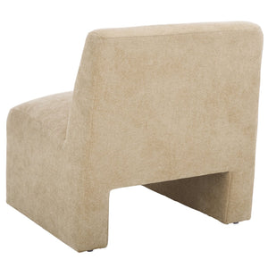 Safavieh Swip Accent Chair In Soft Sand - Elegant Design For Comfort & Style In Any Living Space Or Office Sand Wood,Fabric,Foam Ach1306a