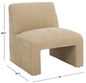 Safavieh Swip Accent Chair In Soft Sand - Elegant Design For Comfort & Style In Any Living Space Or Office Sand Wood,Fabric,Foam Ach1306a