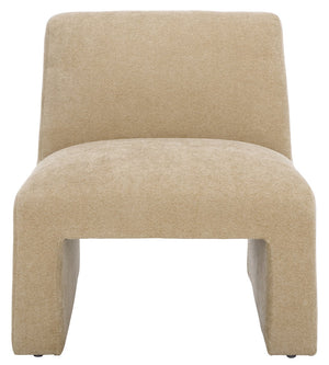 Safavieh Swip Accent Chair In Soft Sand - Elegant Design For Comfort & Style In Any Living Space Or Office Sand Wood,Fabric,Foam Ach1306a