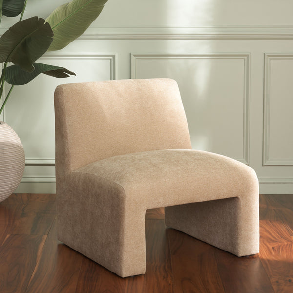 Safavieh Swip Accent Chair In Soft Sand - Elegant Design For Comfort & Style In Any Living Space Or Office Sand Wood,Fabric,Foam Ach1306a