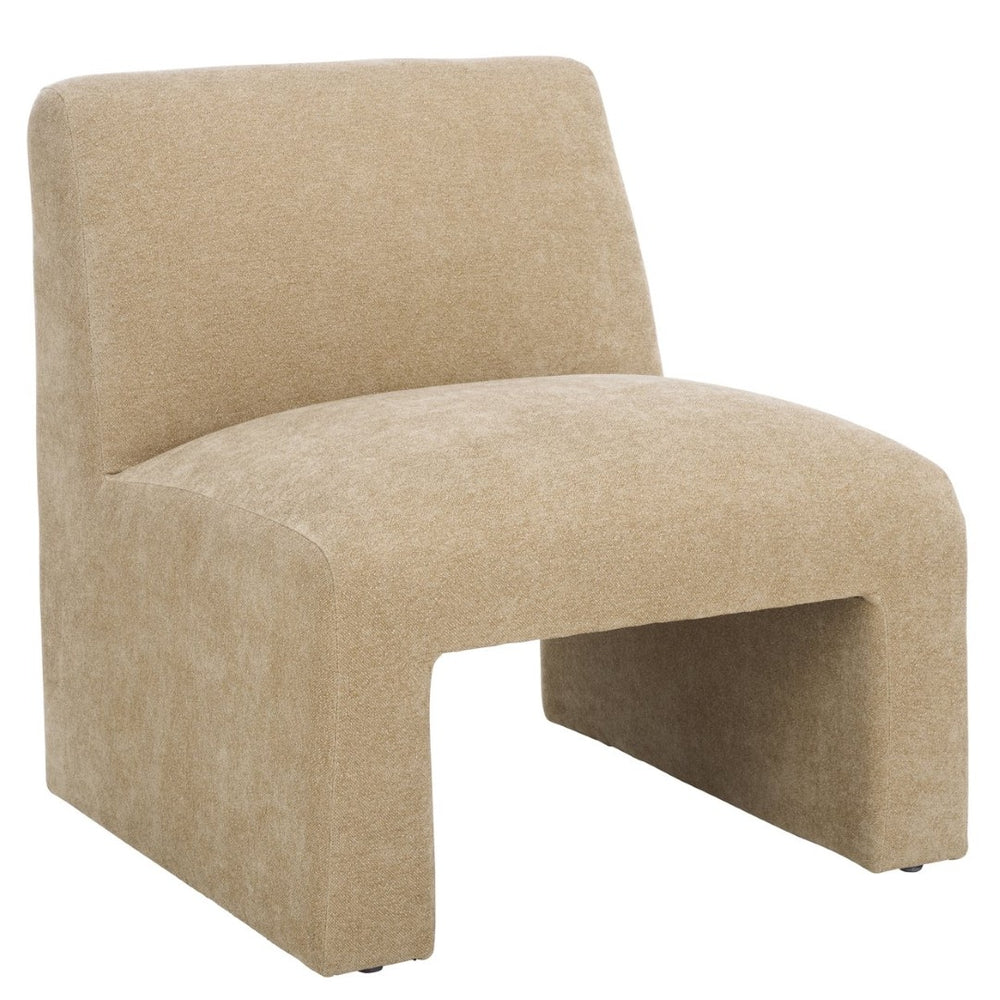 Safavieh Swip Accent Chair - Minimalist Sand Upholstered Comfort For Living Rooms, Offices & Cozy Spaces ACH1306A