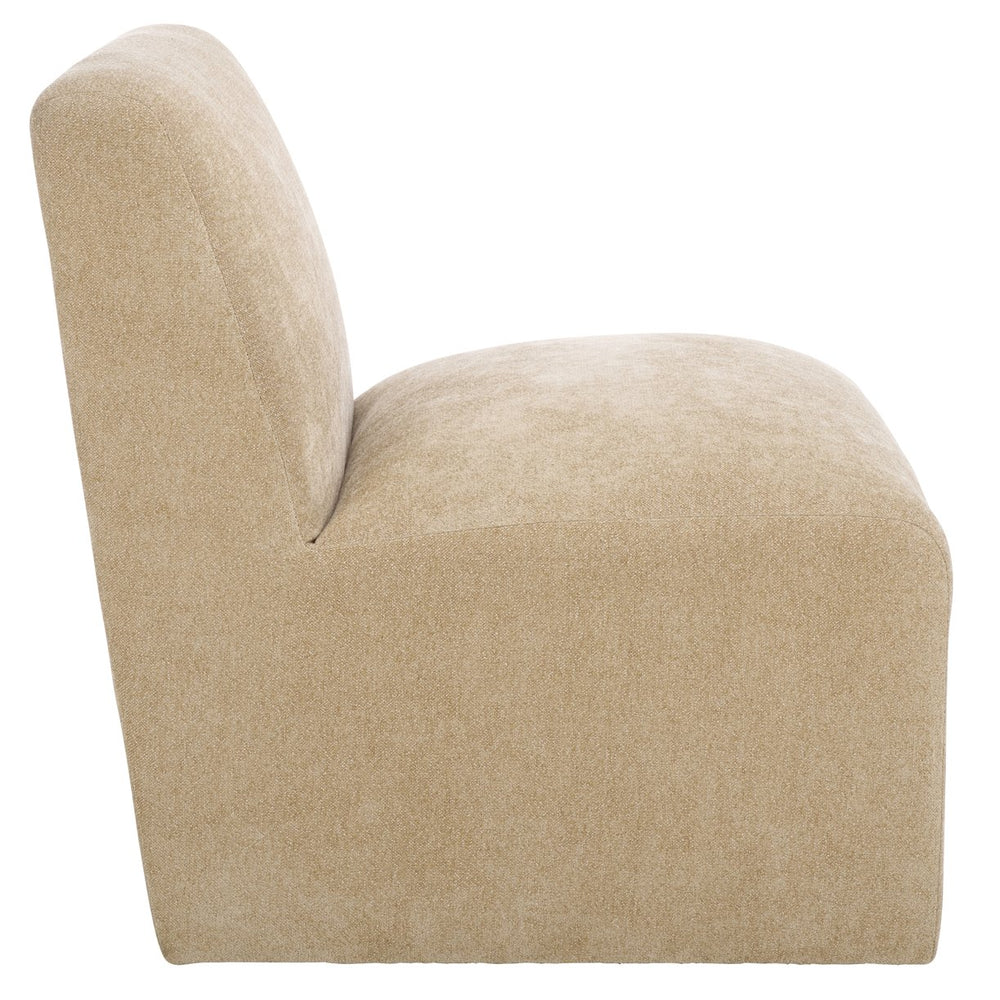 Safavieh Swip Accent Chair In Soft Sand - Elegant Design For Comfort & Style In Any Living Space Or Office Sand Wood,Fabric,Foam Ach1306a