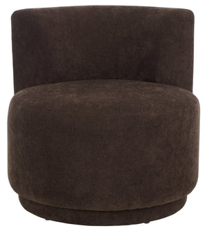 Safavieh Rhyt Accent Chair - Timeless Craftsmanship, Elegant Design, Comfort And Style For Any Living Space Brown Wood,Fabric,Foam Ach1307a