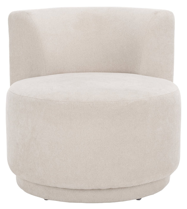 Safavieh Rhyt Accent Chair - Timeless Craftsmanship, Elegant Design, Comfort And Style For Any Living Space Beige Wood,Fabric,Foam Ach1307b