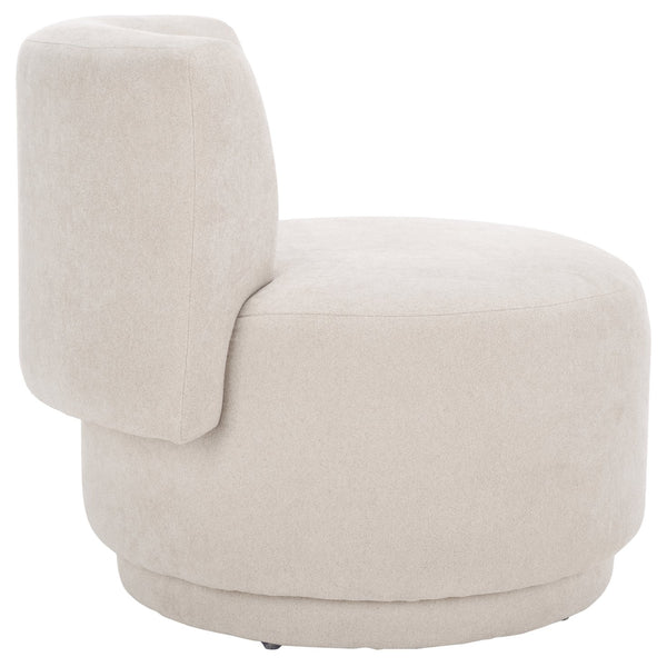 Safavieh Rhyt Accent Chair - Timeless Craftsmanship, Elegant Design, Comfort And Style For Any Living Space Beige Wood,Fabric,Foam Ach1307b