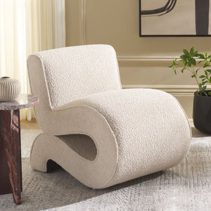 Safavieh Mikk Accent Chair - Stylish Beige Upholstered Seating For Modern Living Spaces & Lasting Comfort ACH1308A
