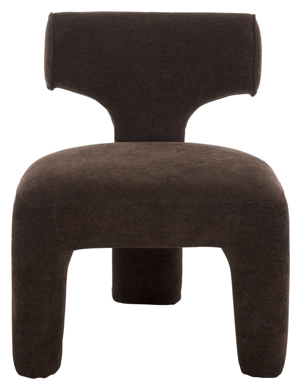Safavieh Zalens Accent Chair In Warm Brown - Stylish Solid Wood Frame & Comfort Foam Cushion For Living Room Brown Wood,Fabric,Foam Ach1309a