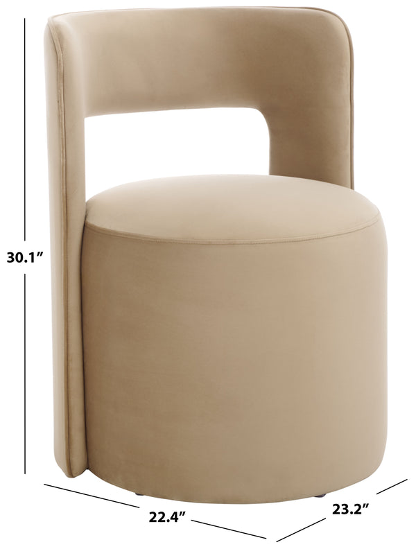 Safavieh Jojo Accent Chair - Elevate Your Home Decor With Timeless Elegance And Ultimate Comfort Today! Tan Wood ,Fabric ,Foam Ach1310b
