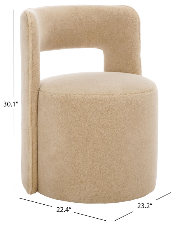 Safavieh Jojo Accent Chair - Elevate Your Home Decor With Timeless Elegance And Ultimate Comfort Today! Beige Wood ,Fabric ,Foam Ach1310c