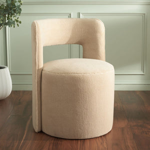 Safavieh Jojo Accent Chair - Stylish Comfort For Modern Living Spaces, Durable Upholstery & Timeless Design Beige Faux Shearling ACH1310C