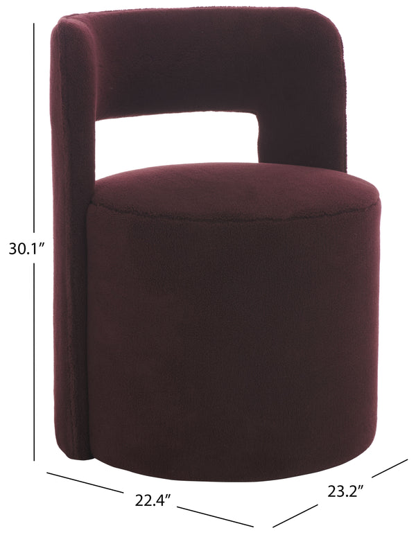 Safavieh Jojo Accent Chair - Elevate Your Home Decor With Timeless Elegance And Ultimate Comfort Today! Bordeaux Wood ,Fabric ,Foam Ach1310d