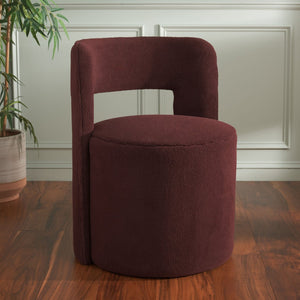 Safavieh Jojo Accent Chair - Stylish Comfort For Modern Living Spaces, Durable Upholstery & Timeless Design Bordeaux Faux Shearling ACH1310D