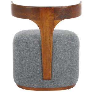 Safavieh Oreus Plush Teddy Velvet Accent Chair With Copper Tapered Legs - Mid-Century Style For Any Room ACH3400A