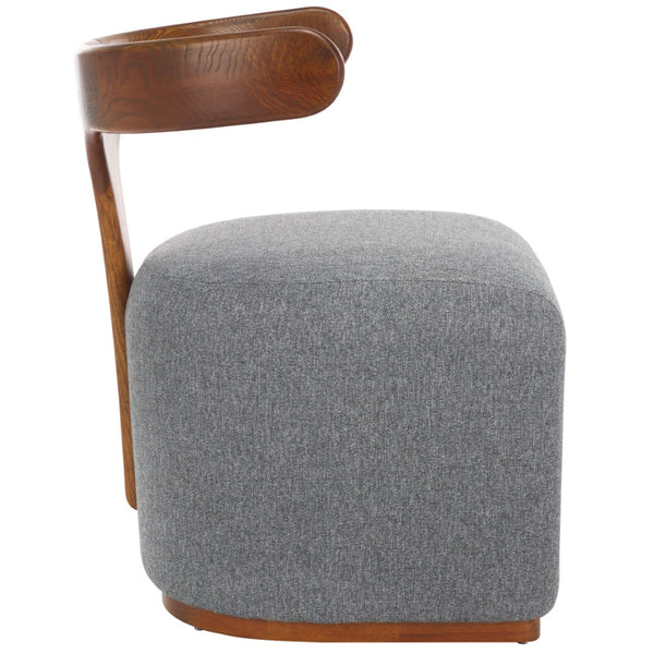 Safavieh Oreus Plush Teddy Velvet Accent Chair With Copper Tapered Legs - Mid-Century Style For Any Room ACH3400A