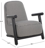 Safavieh Sein Accent Chair Black Houndstooth / Black ACH3401A