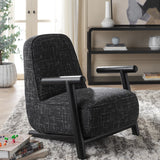 Safavieh Sein Accent Chair Black W/ White / Black ACH3401B