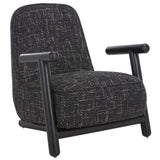 Safavieh Sein Accent Chair Black W/ White / Black ACH3401B