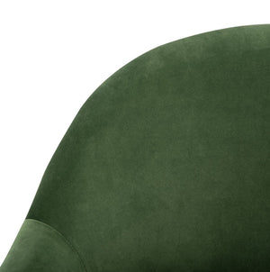 Safavieh Dublyn Accent Chair - Modern Glamour Meets Retro Design With Plush Comfort And Gold Tapered Legs Green ACH4001C