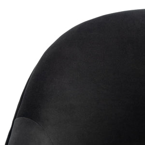 Safavieh Dublyn Accent Chair - Modern Glamour Meets Retro Design With Plush Comfort And Gold Tapered Legs Black ACH4001E