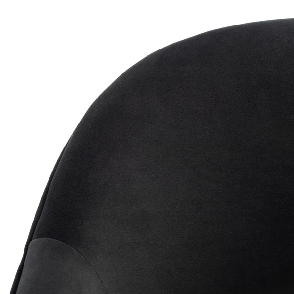 Safavieh Dublyn Accent Chair - Modern Glamour Meets Retro Design With Plush Comfort And Gold Tapered Legs Black ACH4001E