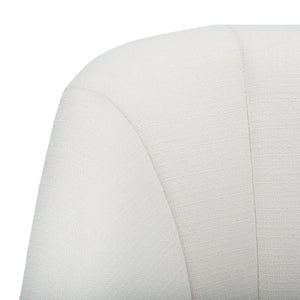 Safavieh Quenton Accent Chair - Timeless Elegance With Channel Tufting And Warm Walnut Legs For Any Space White ACH4002A