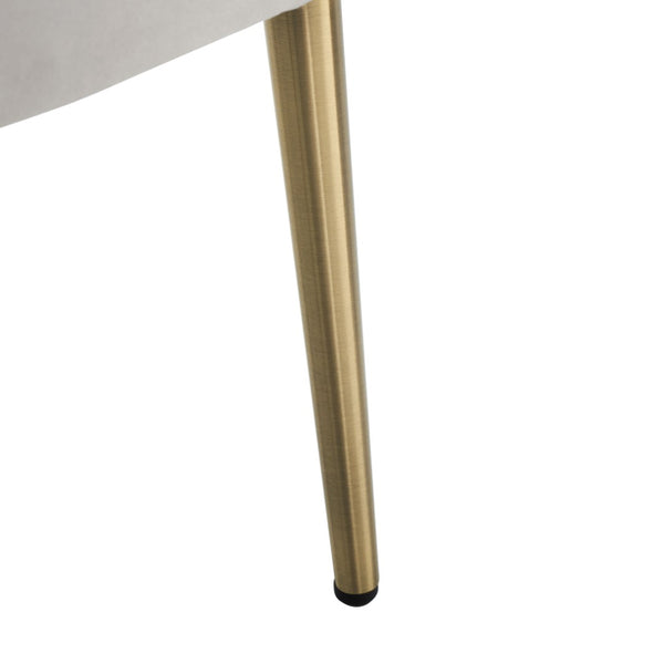 Safavieh Areli Art Deco Accent Chair In Light Grey Velvet With Gold Legs - Stylish Comfort For Any Space ACH4004A
