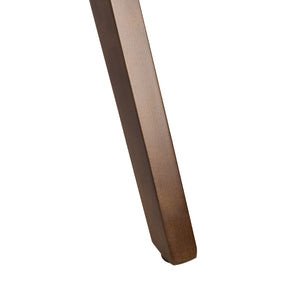 Safavieh Emyr Arm Chair - Mid-Century Elegance With Plush Linen Cushions & Warm Walnut A-Frame Design White ACH4007B