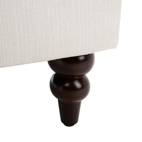 Safavieh Levin Accent Chair - Classic-Contemporary Elegance With Vegan Leather And Timeless Walnut Bun Feet White ACH4008B