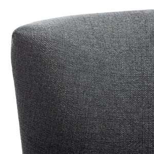 Safavieh Delfino Accent Chair - Mid-Century Modern Wingback Design With Vegan Leather And Tapered Legs Dark Grey ACH4009D