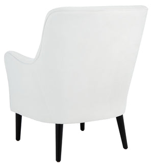 Safavieh Arlyss Accent Chair - Elegant Mid-Century Modern Design With Plush Upholstery For Timeless Comfort White ACH4010B