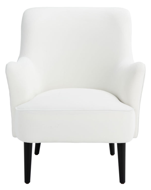 Safavieh Arlyss Accent Chair - Elegant Mid-Century Modern Design With Plush Upholstery For Timeless Comfort White ACH4010B