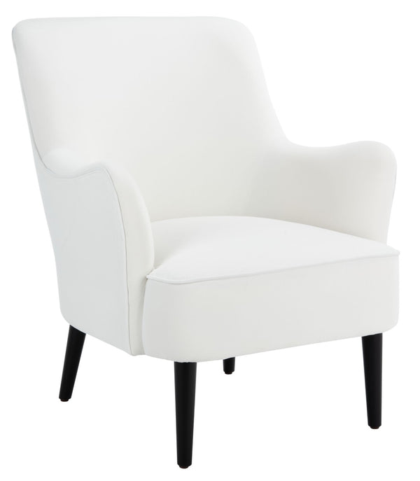 Safavieh Arlyss Accent Chair - Elegant Mid-Century Modern Design With Plush Upholstery For Timeless Comfort White ACH4010B