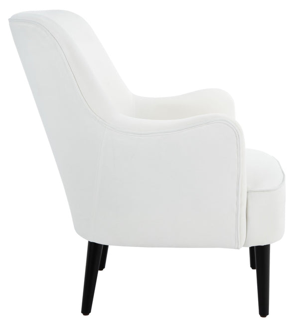Safavieh Arlyss Accent Chair - Elegant Mid-Century Modern Design With Plush Upholstery For Timeless Comfort White ACH4010B