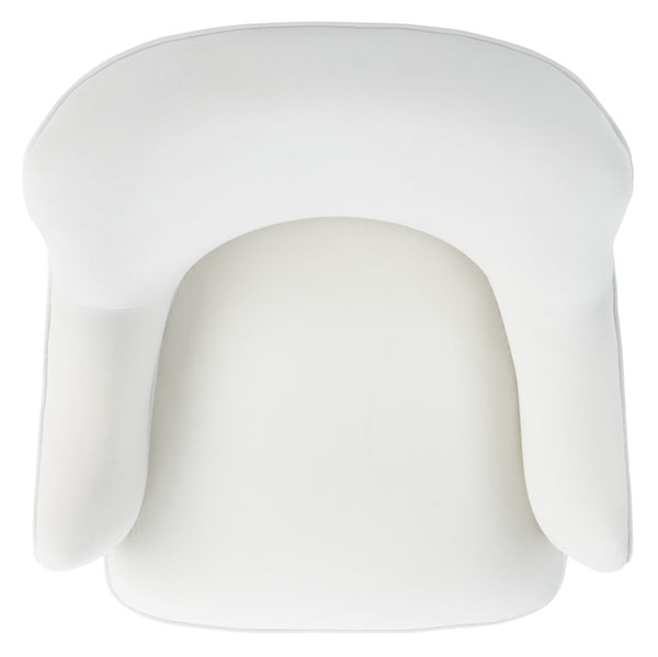 Safavieh Arlyss Accent Chair - Elegant Mid-Century Modern Design With Plush Upholstery For Timeless Comfort White ACH4010B