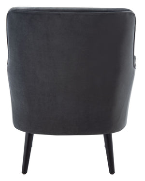 Safavieh Arlyss Accent Chair - Elegant Mid-Century Modern Design With Plush Upholstery For Timeless Comfort Black ACH4010C