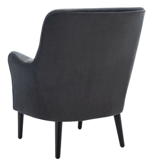 Safavieh Arlyss Accent Chair - Elegant Mid-Century Modern Design With Plush Upholstery For Timeless Comfort Black ACH4010C