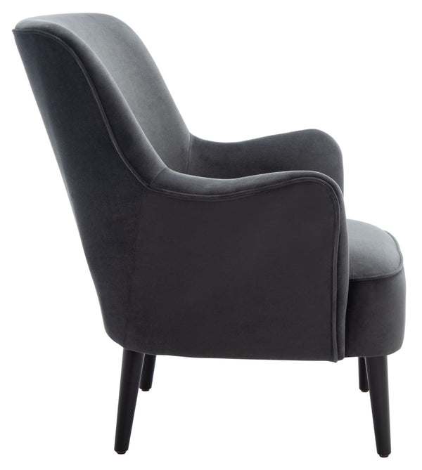 Safavieh Arlyss Accent Chair - Elegant Mid-Century Modern Design With Plush Upholstery For Timeless Comfort Black ACH4010C