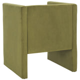 Safavieh Gisle Accent Chair Olive Green Velvet ACH4012A