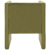 Safavieh Gisle Accent Chair Olive Green Velvet ACH4012A