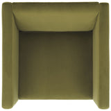 Safavieh Gisle Accent Chair Olive Green Velvet ACH4012A