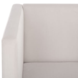 Safavieh Gisle Accent Chair Light Grey Velvet ACH4012B
