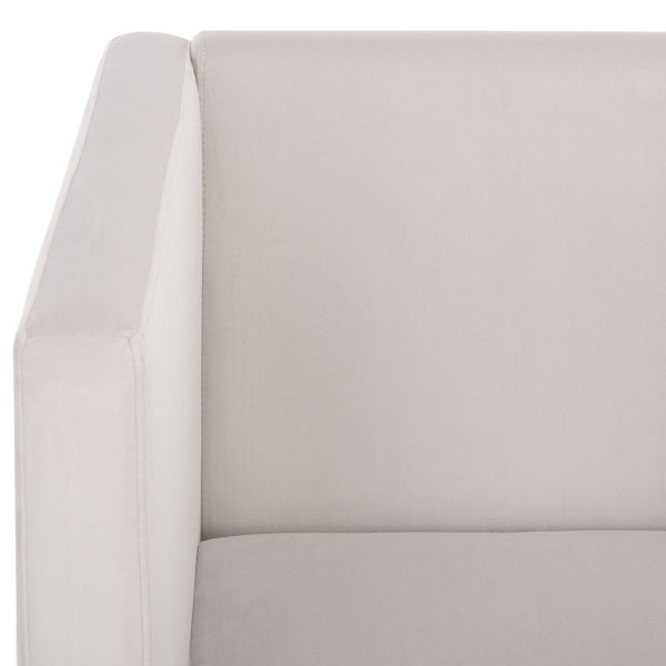 Safavieh Gisle Accent Chair Light Grey Velvet ACH4012B