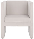 Safavieh Gisle Accent Chair Light Grey Velvet ACH4012B