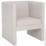 Safavieh Gisle Accent Chair Light Grey Velvet ACH4012B