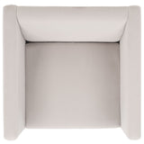 Safavieh Gisle Accent Chair Light Grey Velvet ACH4012B