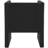 Safavieh Gisle Accent Chair Black Velvet ACH4012C